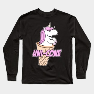 Unicone Unicorn Cone Long Sleeve T-Shirt